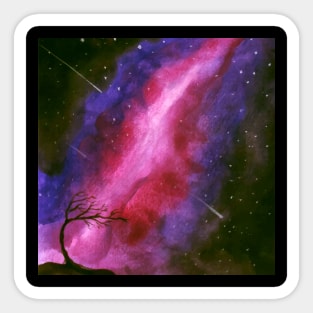 Abstract Aurora Sticker